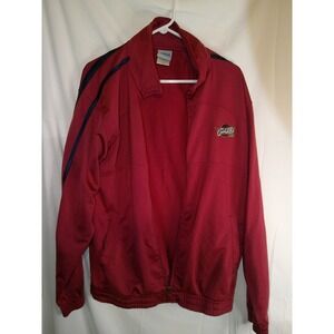 NBA Cleveland Cavaliers Track‎ Jacket Full Zip Burgundy Striped Mens M